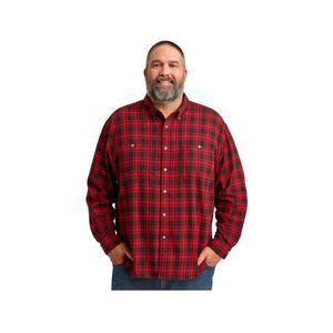 Duluth Trading Co size 3X Buffalo plaid flannel button up.